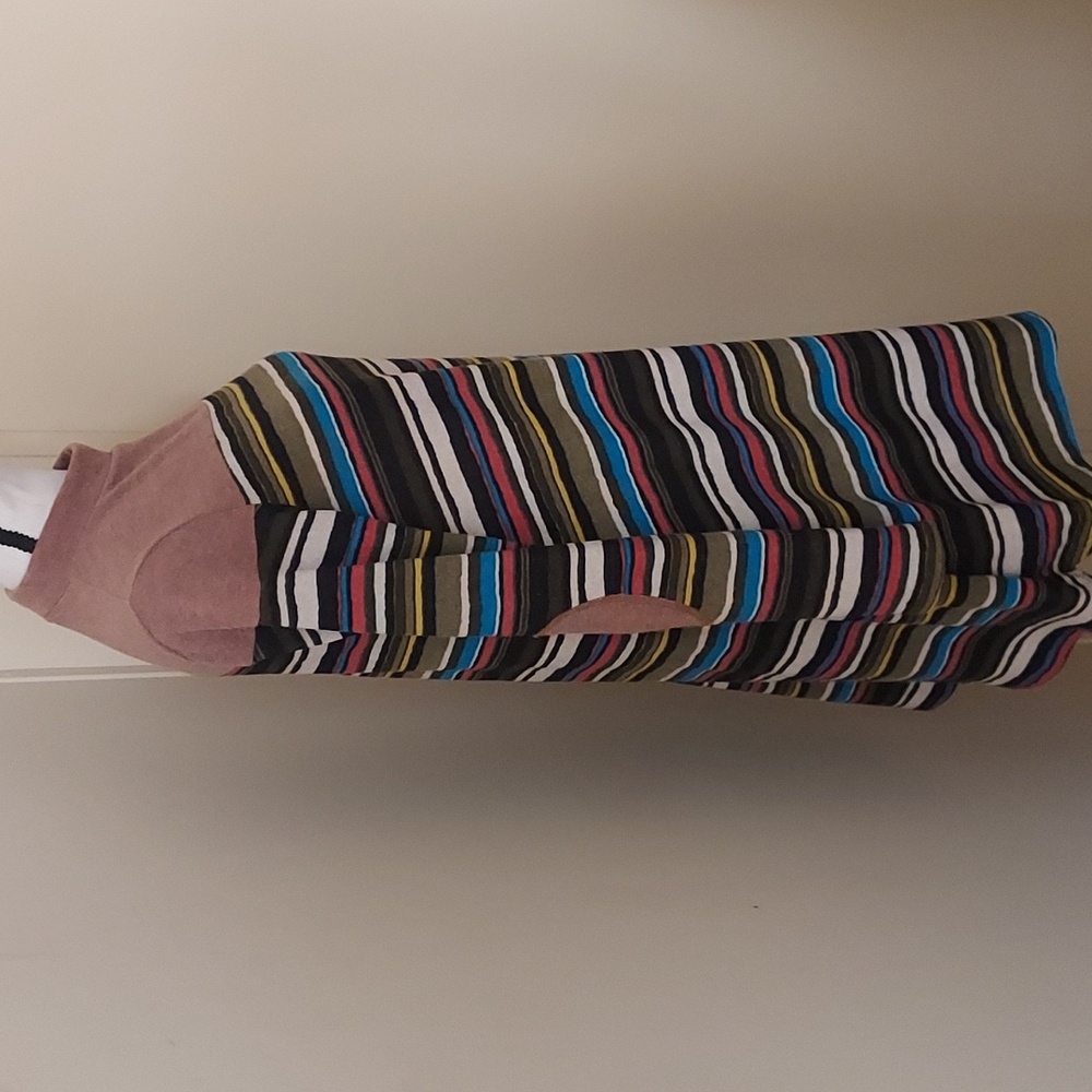 Women's Multi-colored Striped Mini Dress/Tunic - Picture 3 of 5